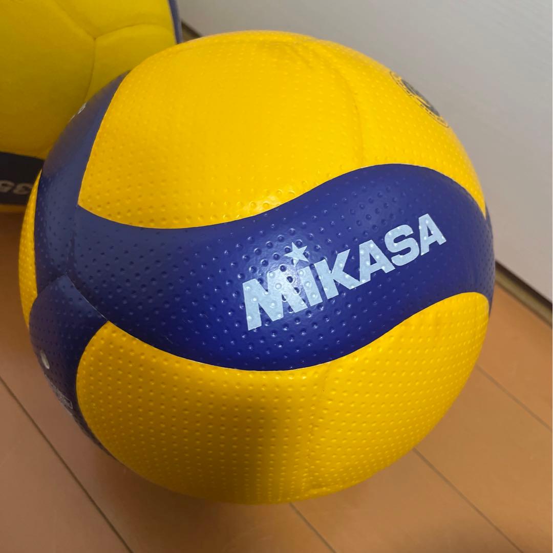 中古 ミカサ バレーボール 5号球 V335W-AP V300W 2球セット