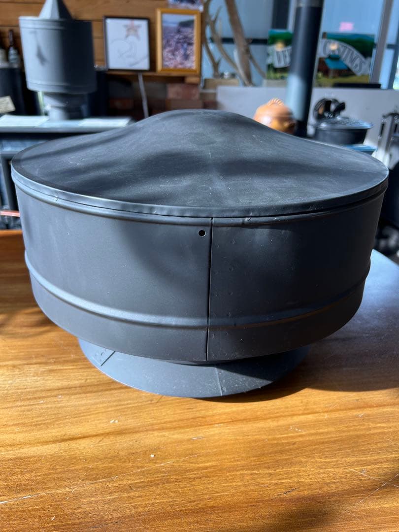 φ150 2重煙突用　防鳥網付き丸トップ