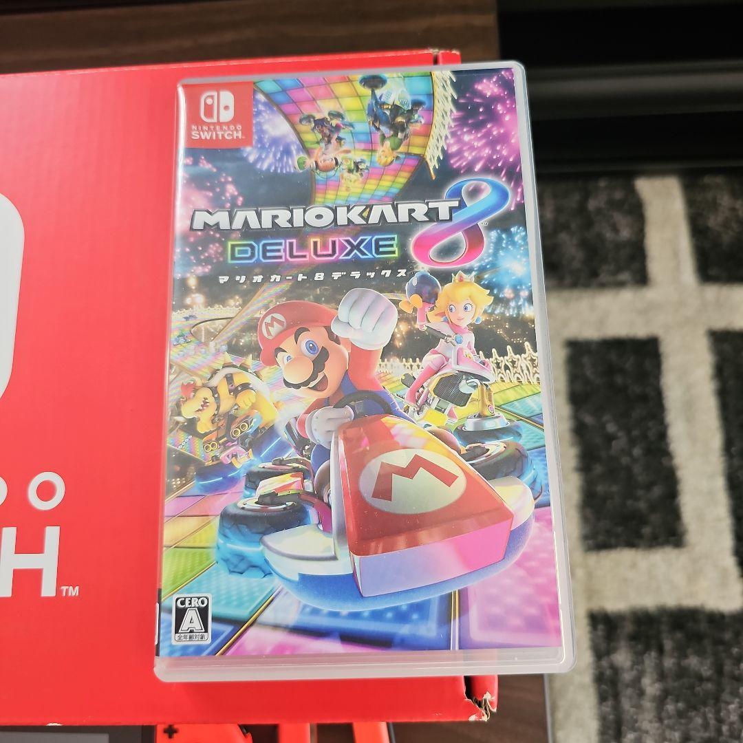 美品　Nintendo Switch本体 マリオカート８セット　おまけケース付き