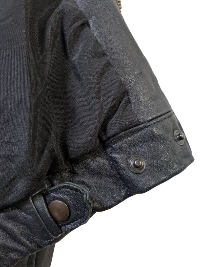 70s~80s フランス軍　パイロット　レザー フライトジャケット