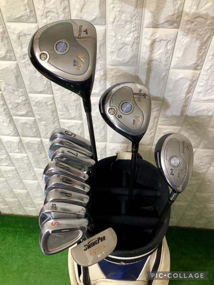 初心者おすすめ☆メンズゴルフクラブセット☆ブリヂストンVIQ☆キャディバッグ付