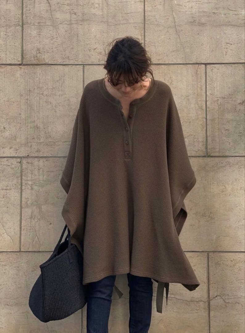 fujiko　etretokyo ポンチョ　ヘンリーネック　サーマル