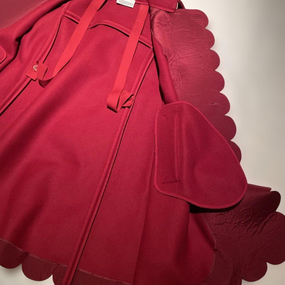 美品　RED VALENTINO 赤 ポンチョ・ケープコート 新品タグ付き