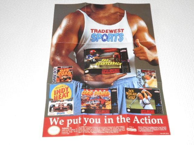 SFC★PRO QUARTERBACK SNES 海外版 ポスター付