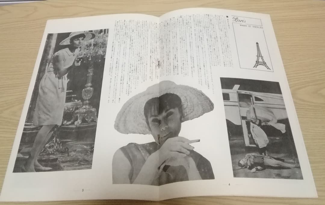 (レア)映画パンフレット　「パリで一緒に」　オードリー・ヘップバーン