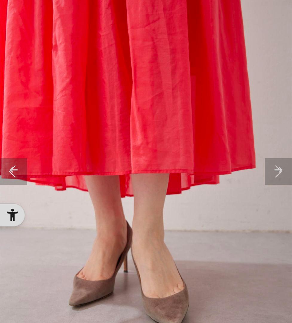 【サイズ:36】シルクローンギャザーワンピース