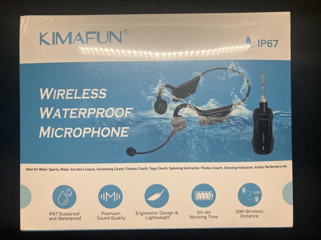 新品 KIMAFUN 完全防水ワイヤレスマイク 2人用 定価21,999円