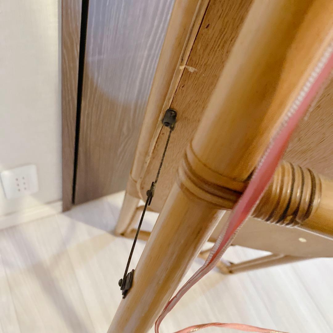 昭和レトロ ラタン調 オーバル型 姿見 全身鏡 スタンドミラー