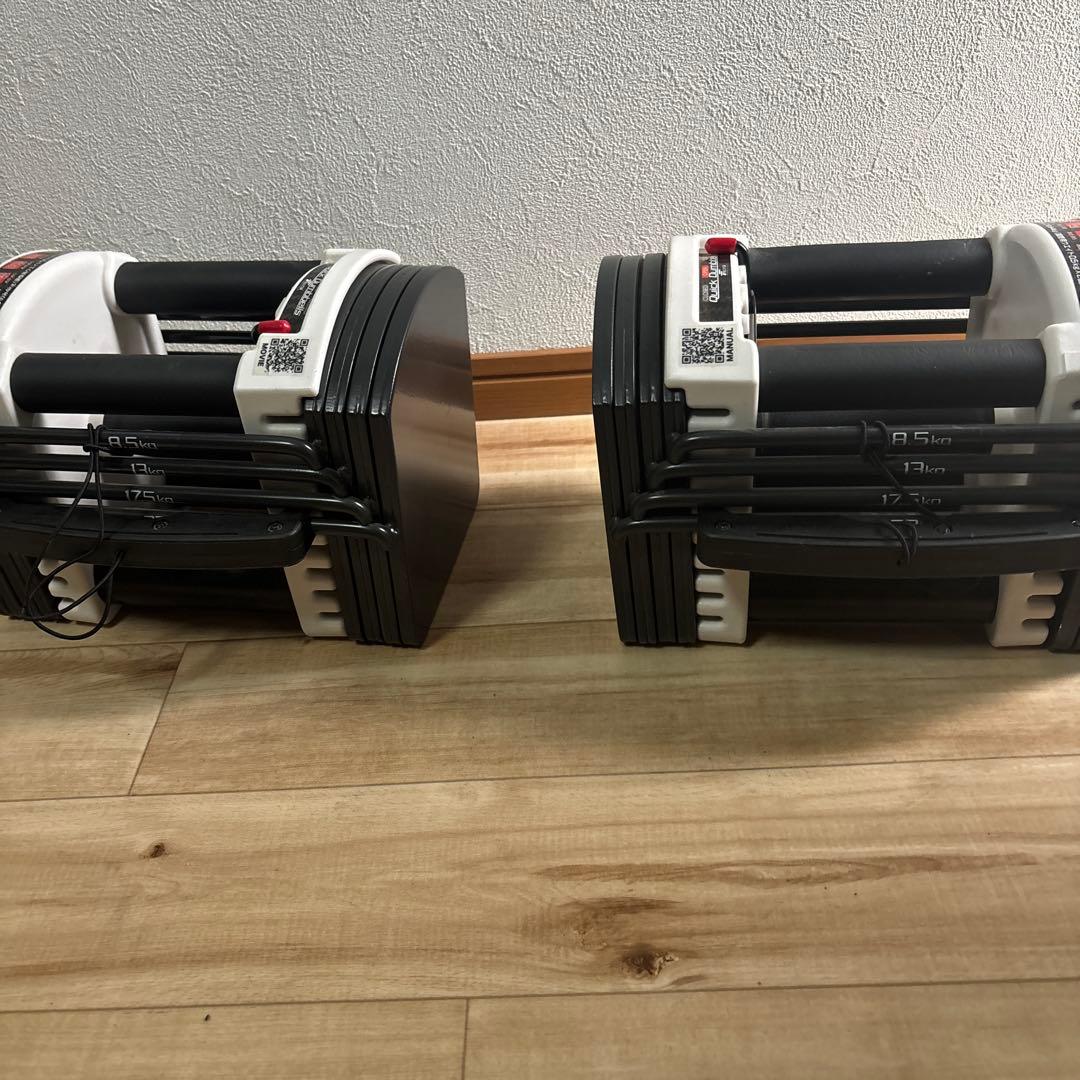 ①FIELDOOR 可変式 クイックダンベル ブロックダンベル 22kg