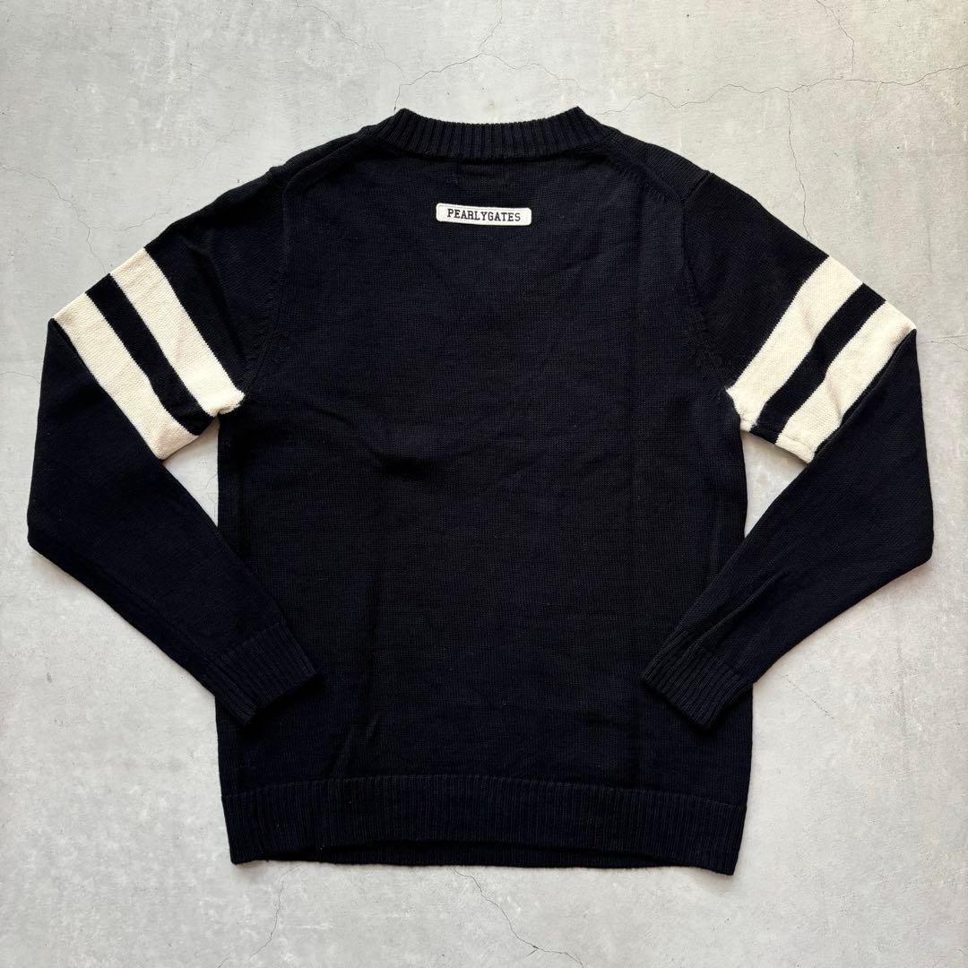 PEARLEY GATESパーリーゲイツ ウール Vネック セーターメンズ 4