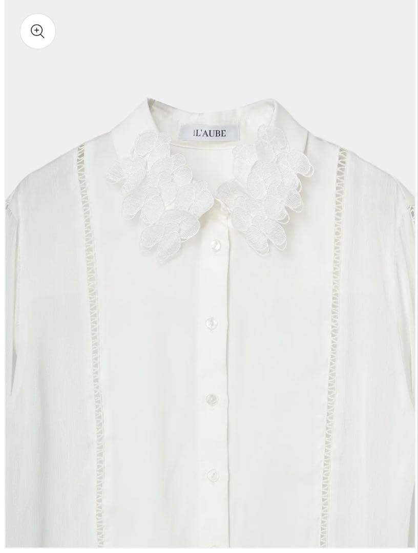 トップス Orchid Embroidered Collar Shirt