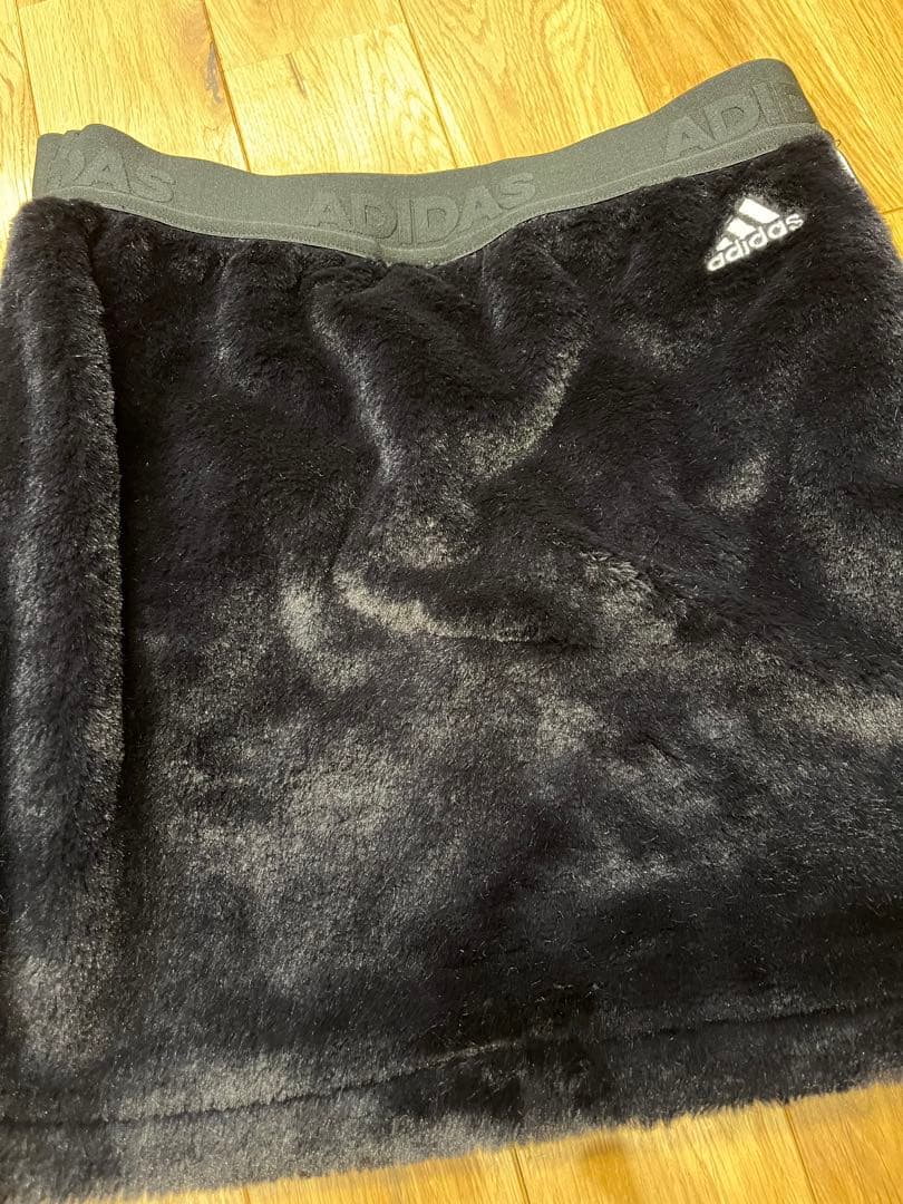 adidas ゴルフウエアセットアップ　ベロア素材 黒M