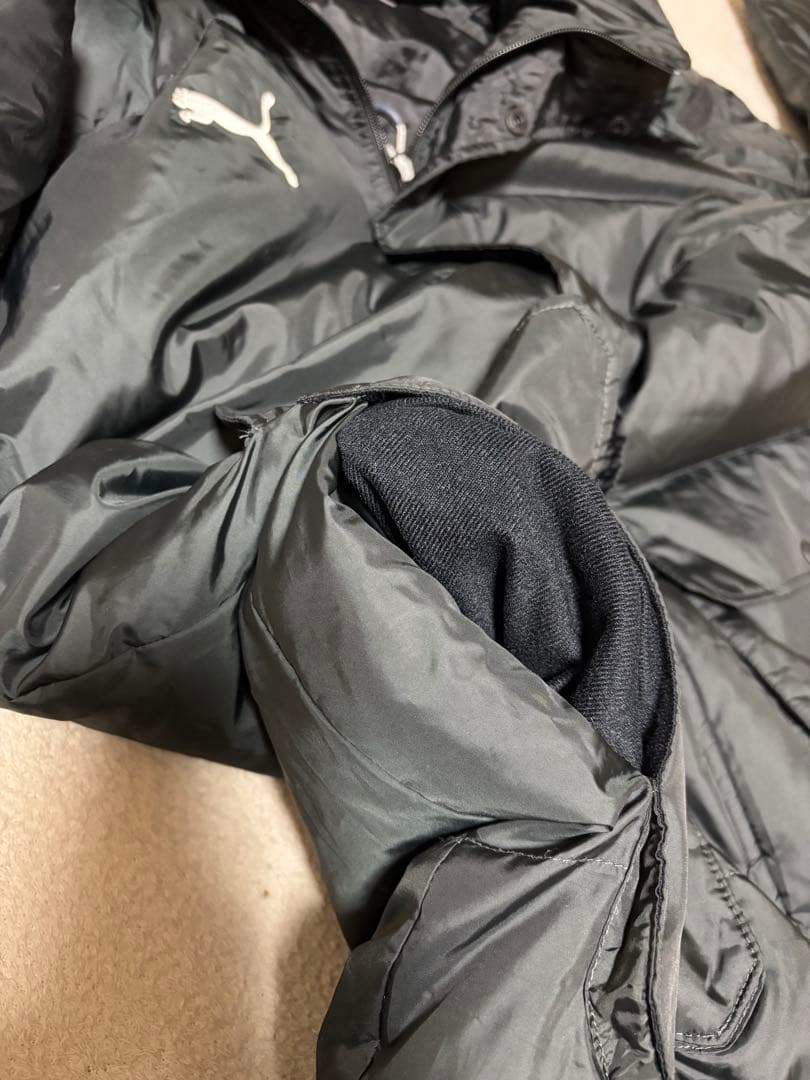 PUMA プーマ ベンチコート ダウン ブラック L 美品
