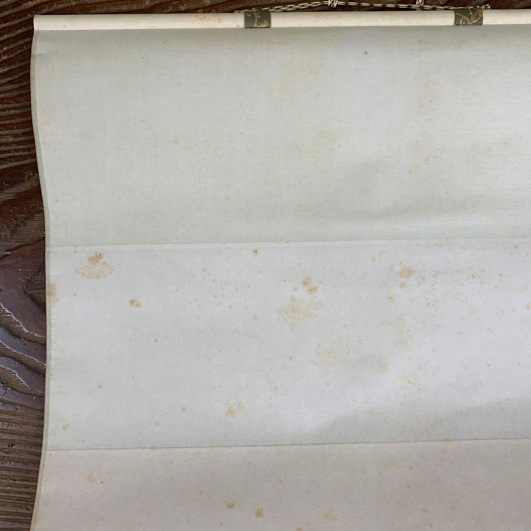 美品 掛け軸 守野千代筆「梶尾谷の淡墨桜」シルクスクリーン