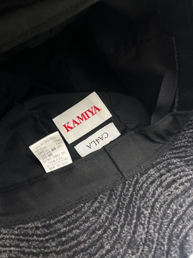 KAMIYA × CA4LA ウェーブデニム バケットハット
