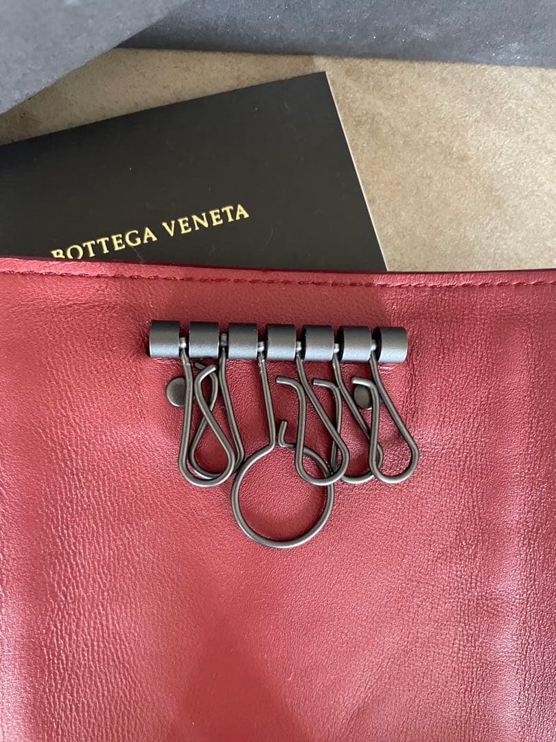 箱付き　BOTTEGA VENETA キーケース　レッド