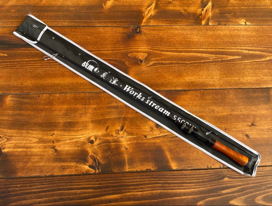 トラウトロッド　S502UL 渓流釣り　スピニングロッド　ウッドグリップ　5ft