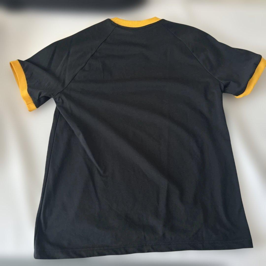 adidas 黒/黄色 ストライプシャツ　Jude Bellingham