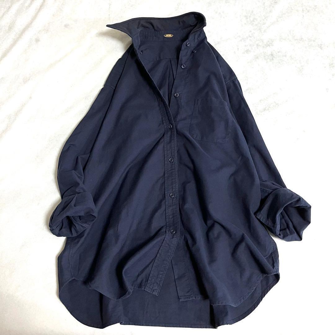 ドゥーズィエムクラスオックスフォード ボタンダウンコットンシャツ ネイビー