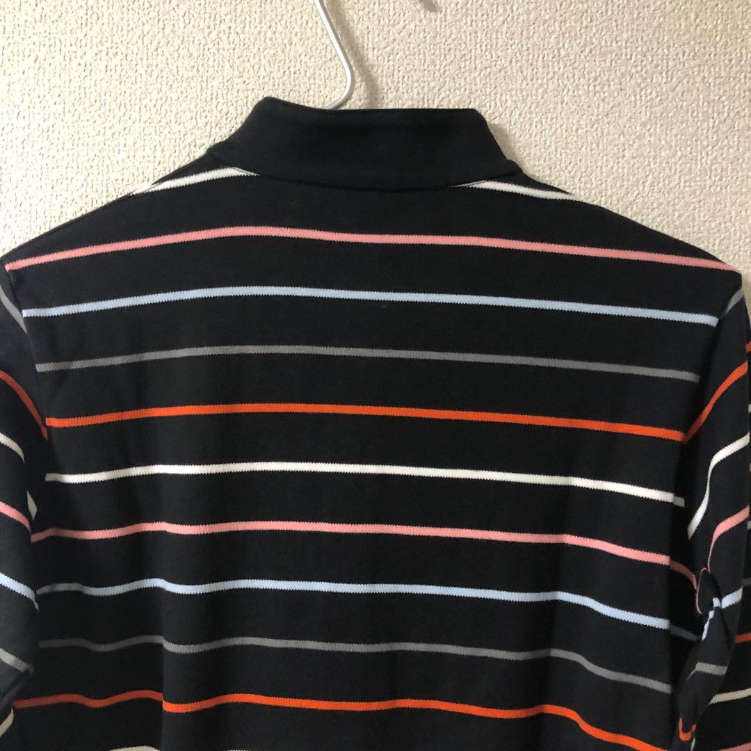 【新品】PARADISO GOLF 長袖ボーダーシャツ ブラック Fサイズ