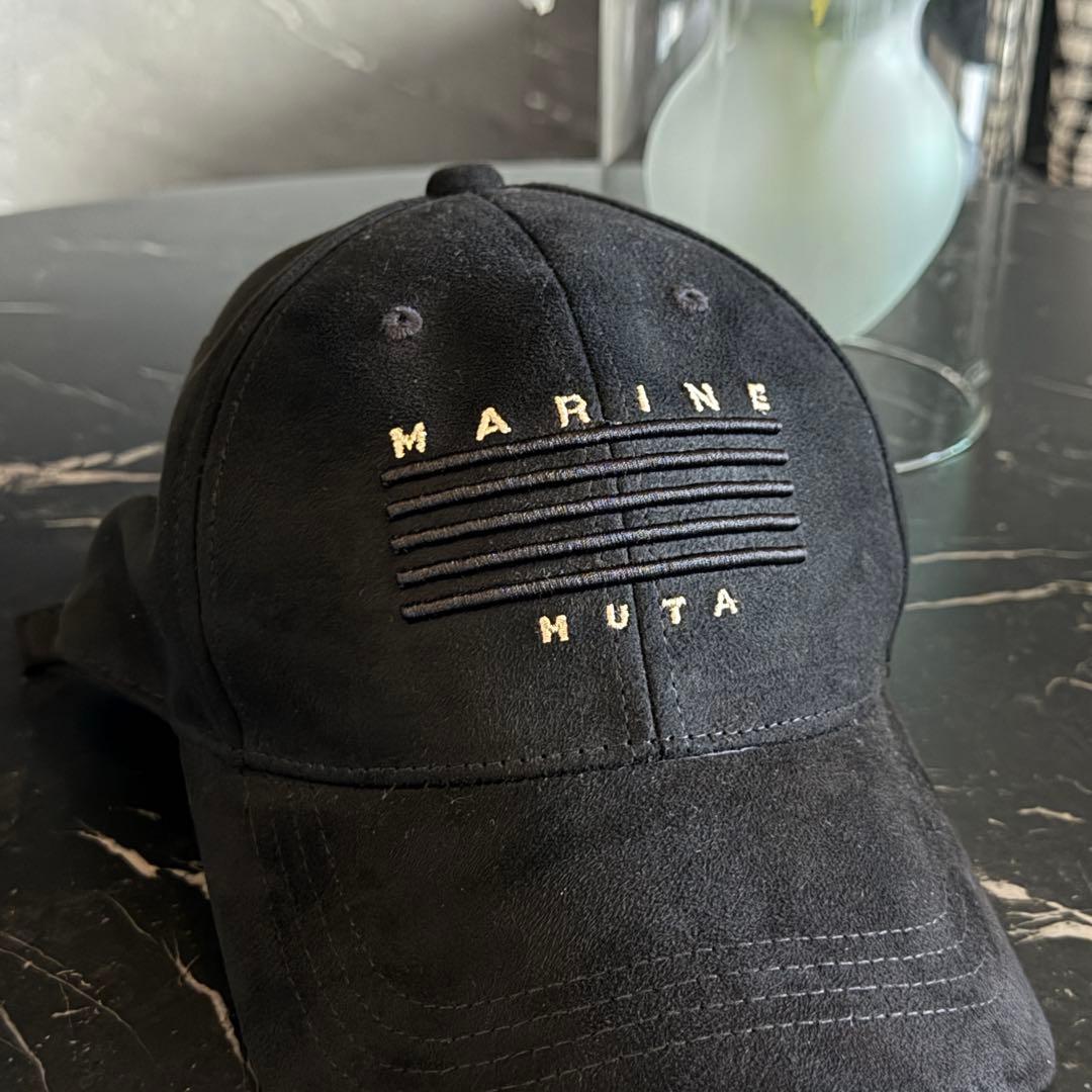 超美品★MUTA MARINE ムータマリン キャップ 黒 ゴルフ
