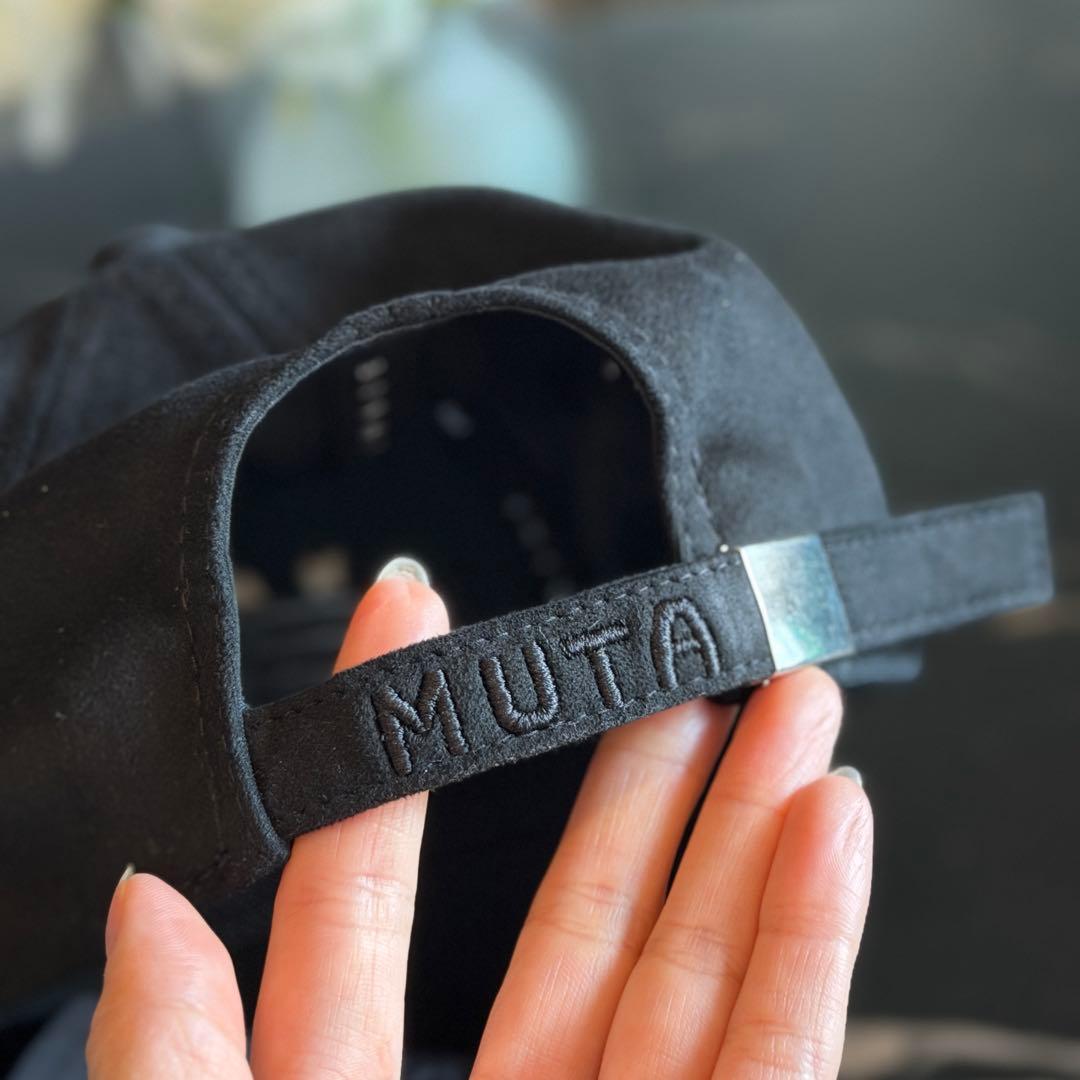 超美品★MUTA MARINE ムータマリン キャップ 黒 ゴルフ