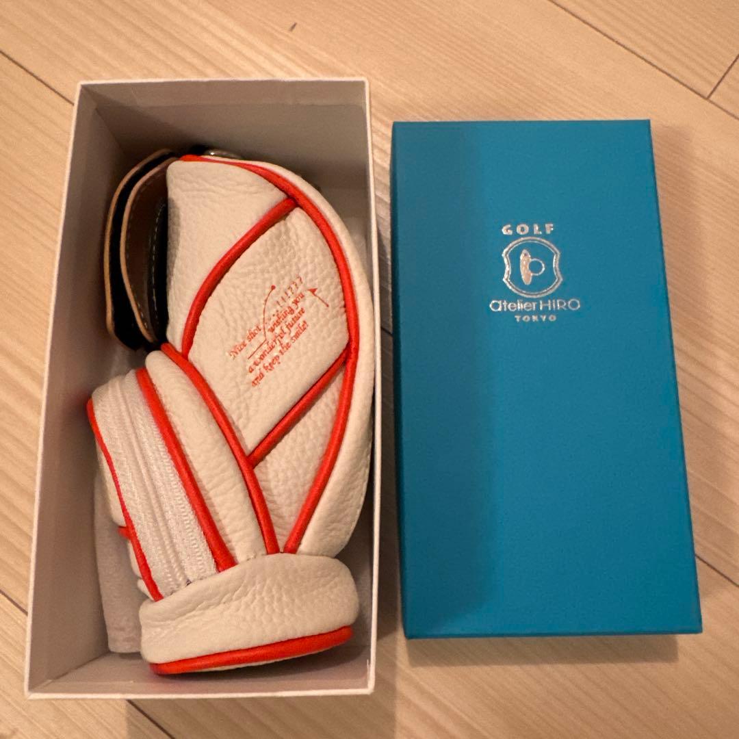 新品Atelie HIRO/アトリエ ヒロ本革ゴルフボールケース¥14,850