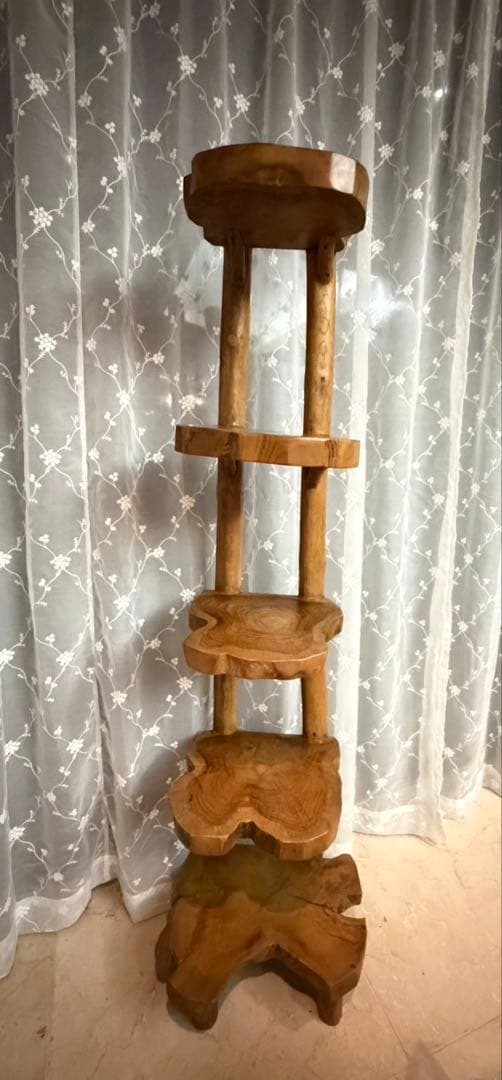 チークナチュラルシェルフ5段