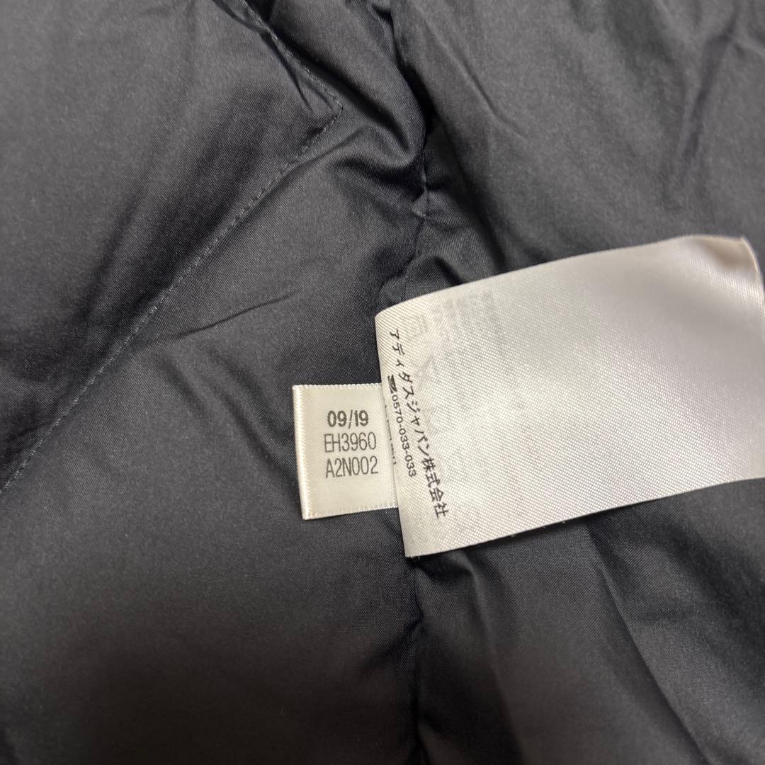 【美品】アディダス adidas ブラック ロング ライトダウン ジャケット