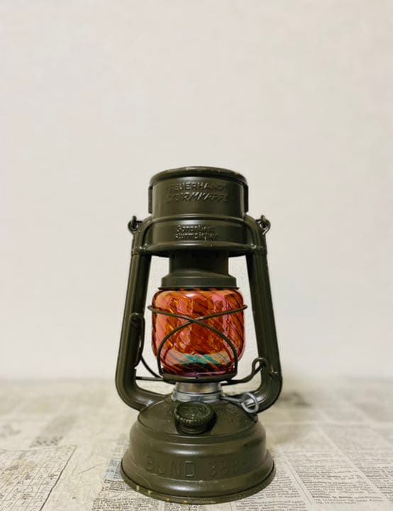 【Feuerhand 275/276用 波状硝子グローブ(ブラウン)】