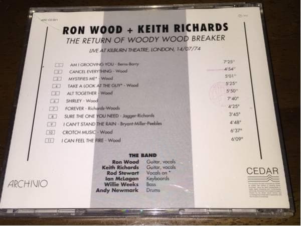 洋楽 RON WOOD & KEITH RICHARDS