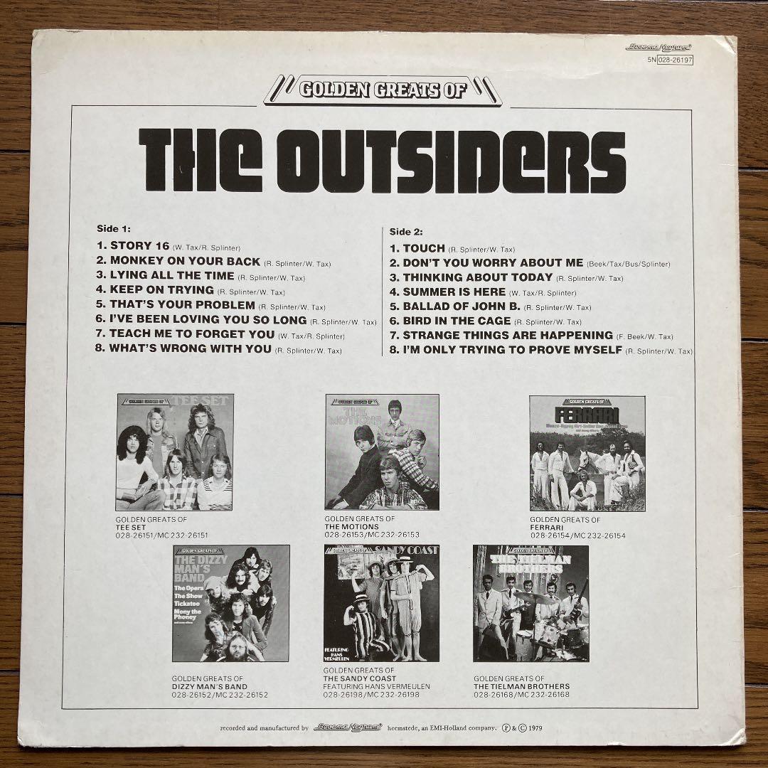 【THE OUTSIDERS】ベスト盤 LPレコード アウトサイダーズ