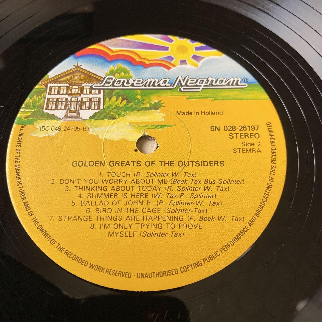 【THE OUTSIDERS】ベスト盤 LPレコード アウトサイダーズ
