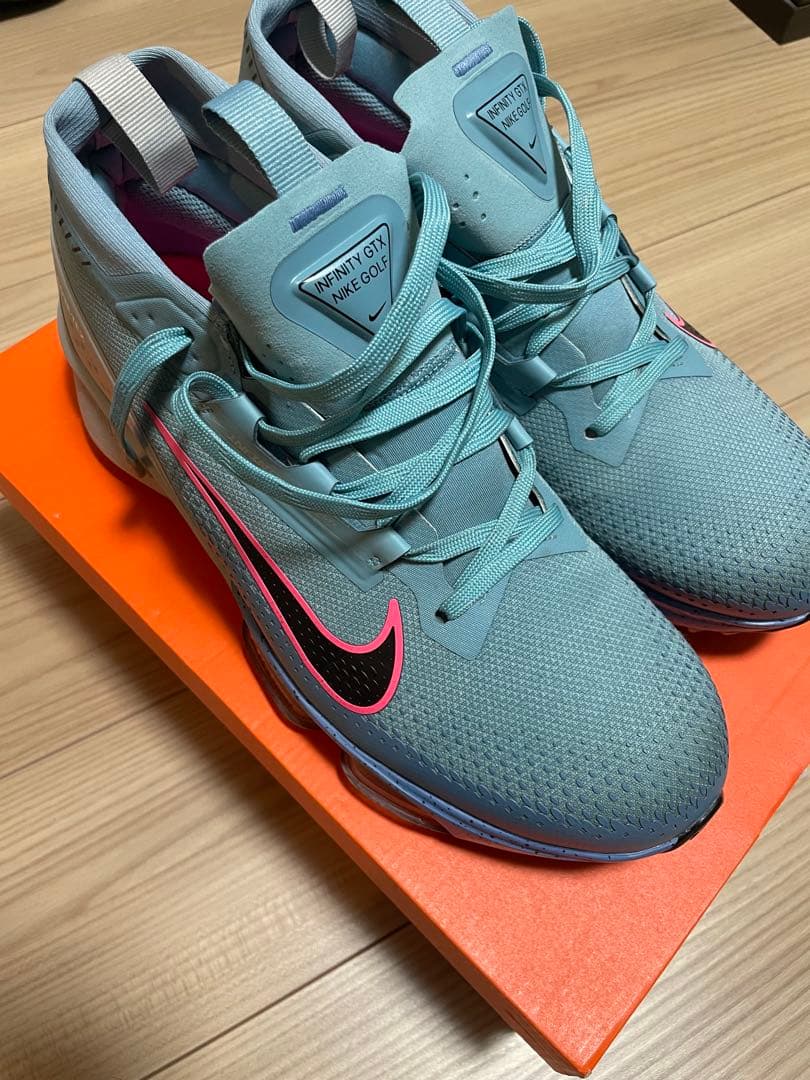 Nike Golf ゴルフシューズ ライトブルー/ピンク