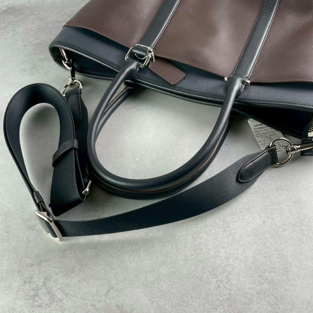 新品タグ付 コーチ メトロポリタン 2way トートバッグ ビジネス A4可 茶