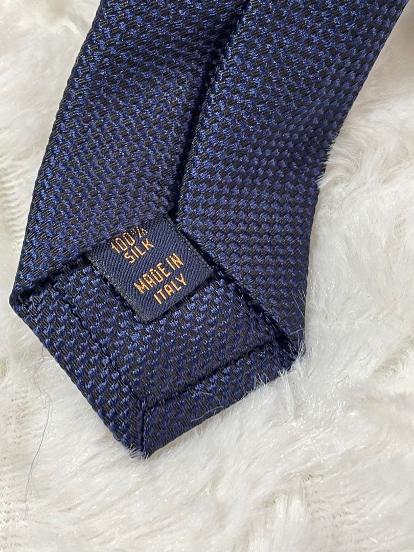 LOUIS VUITTON ネクタイ メンズ マーク 紺 使用感