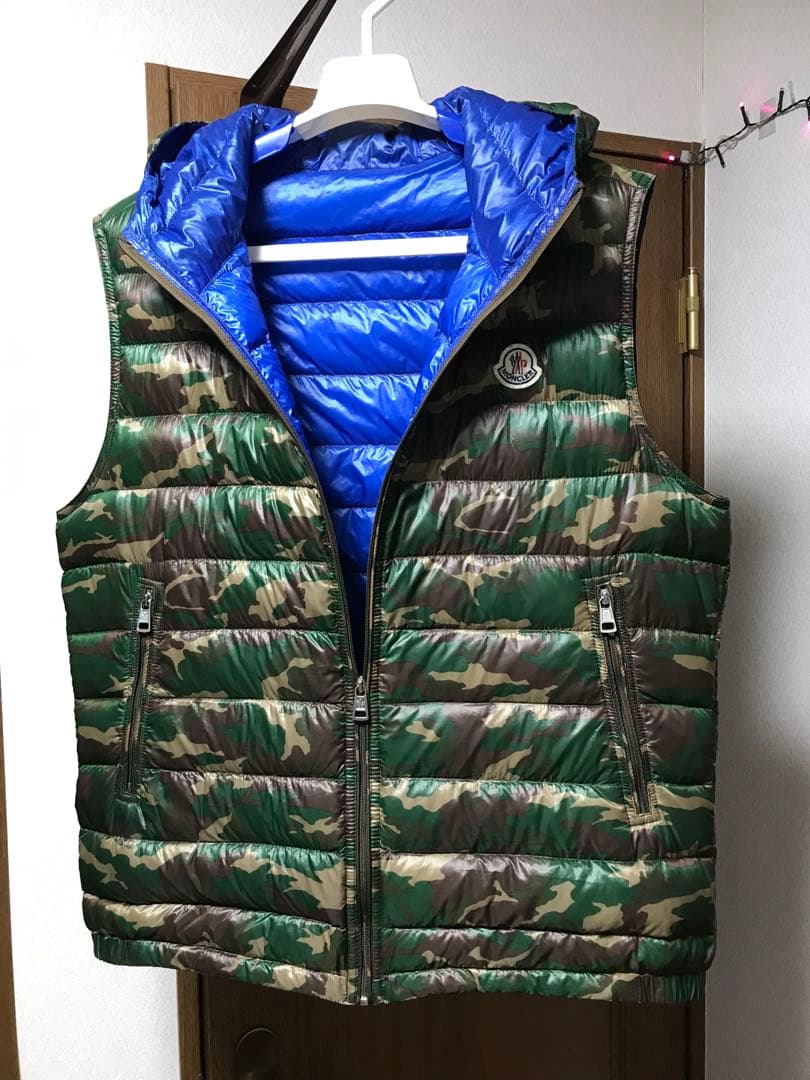 モンクレール 4 本物鑑定済 ダウンジャケット ベスト XL アウター ブルゾン