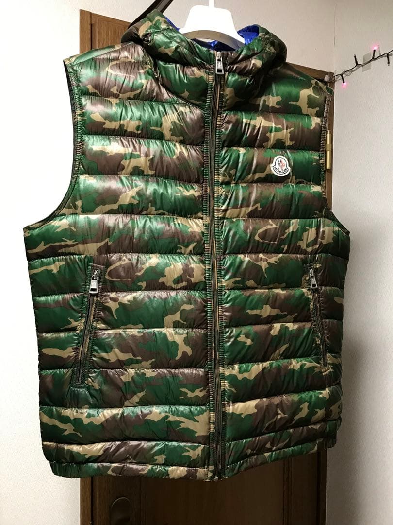 モンクレール 4 本物鑑定済 ダウンジャケット ベスト XL アウター ブルゾン