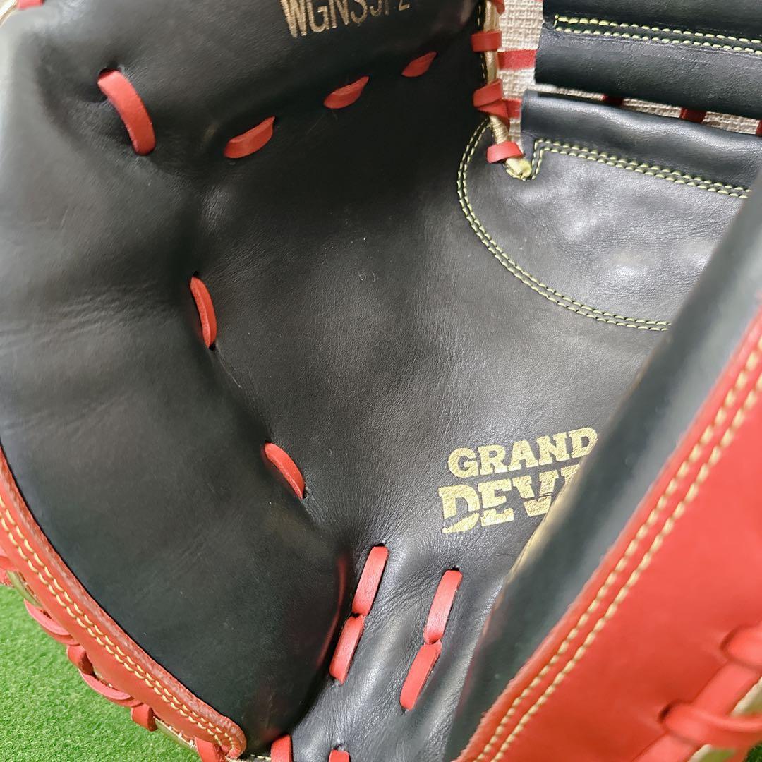 未使用級 ワールドペガサス 軟式用 キャッチャーミット 左投げ グランドデビル