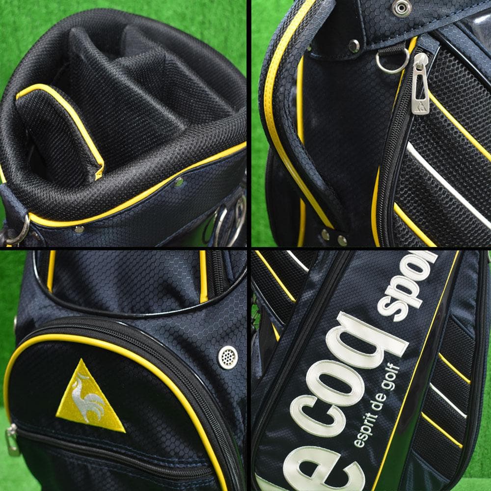 ルコックスポルティフ ゴルフ キャディバッグ ９型【ネイビー】美品！