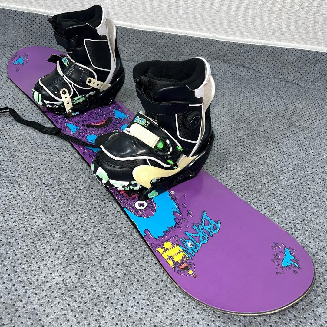 キッズスノーボード 115cm BURTON CHOPPER×バイン×ブーツ