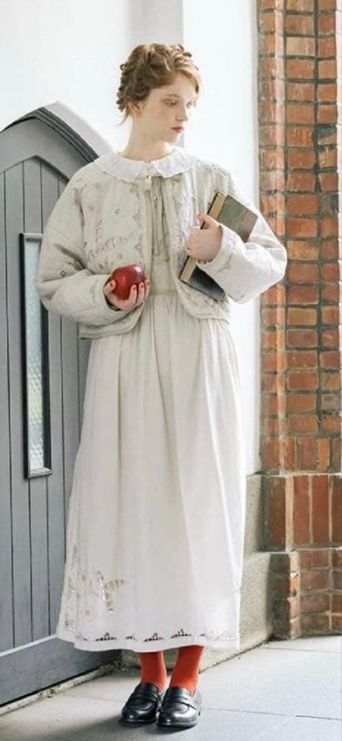 ツハルバイサマンサモスモス　中綿カットワークキルトジャケット