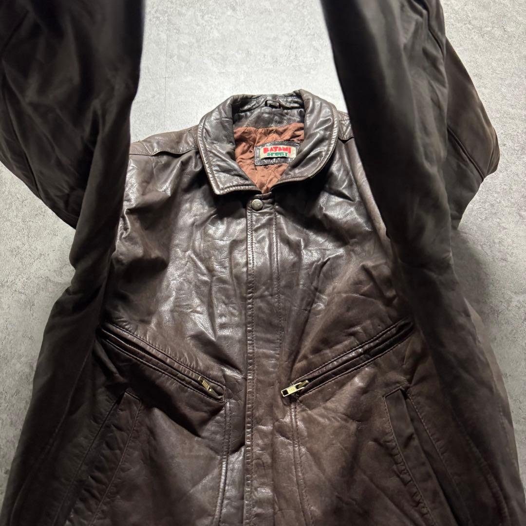 ジャケット・アウター 80s type A-2 M bomber leather flight jkt