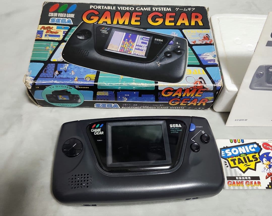 ゲームギア 本体 箱説明書付＋ソニック&テイルス ジャンク