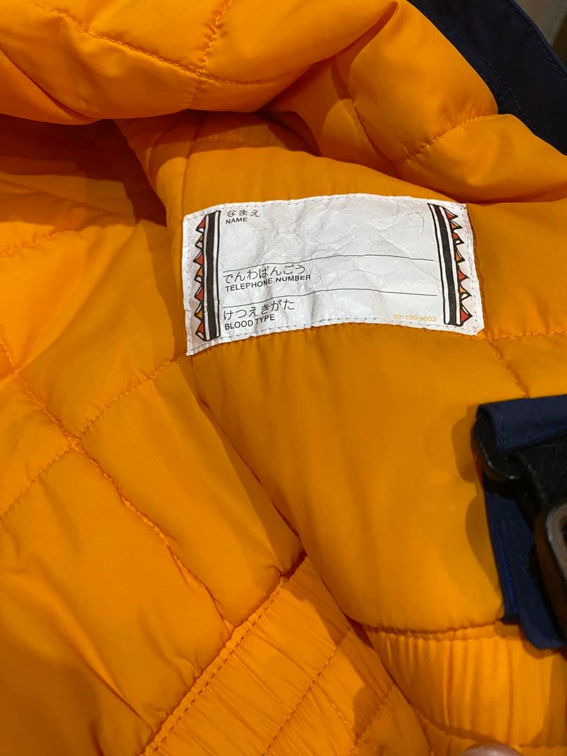 美品✨mont-bellスキーウェア１２０センチ 青 子供 キッズ