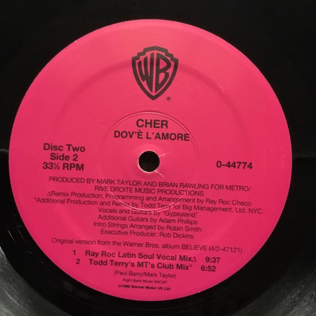 洋楽レコード　CHER ALL OR NOTHING 《 2枚組》WRRC