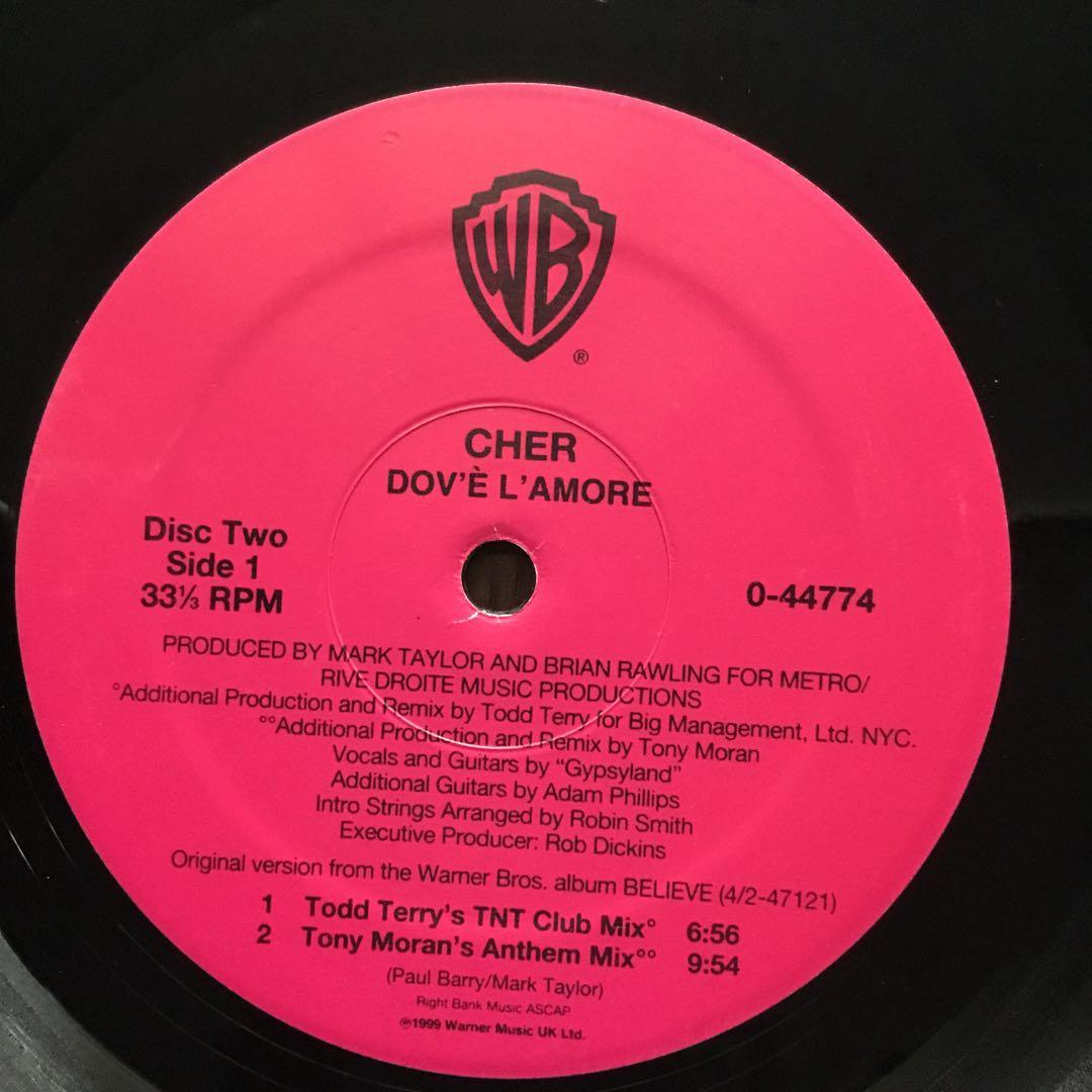 洋楽レコード　CHER ALL OR NOTHING 《 2枚組》WRRC
