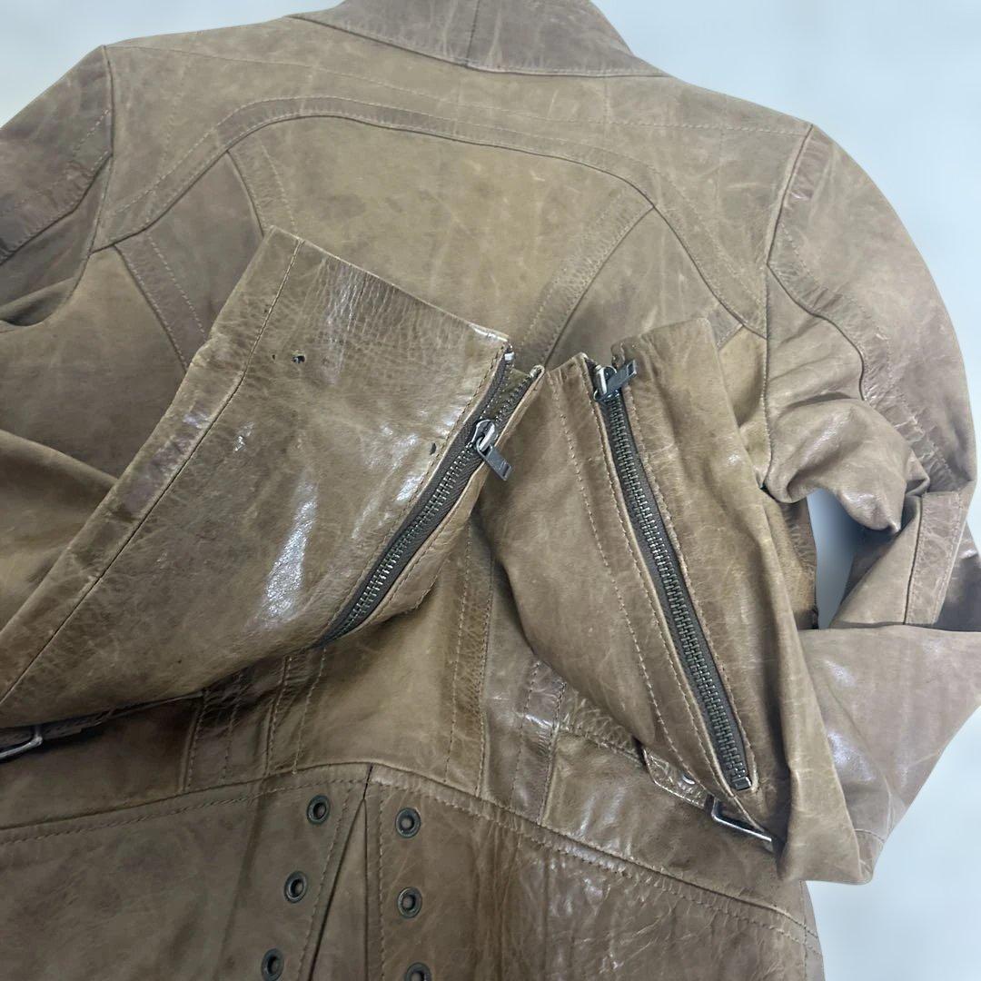 【希少品】Y2K Diesel Leather BikerJacket Sサイズ