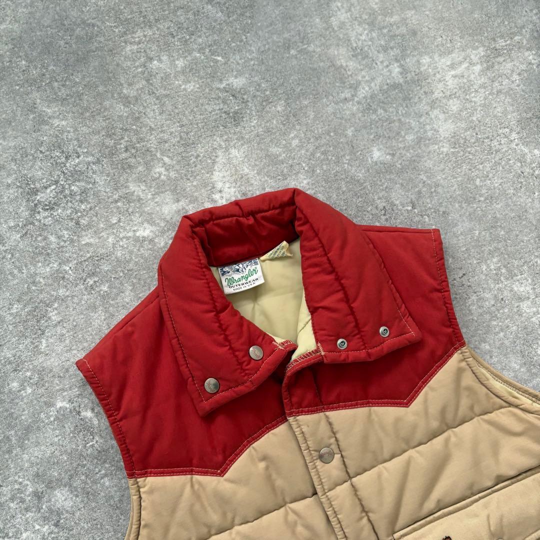 【Wrangler】 70s ラングラー 中綿ベスト USA製 ヴィンテージ