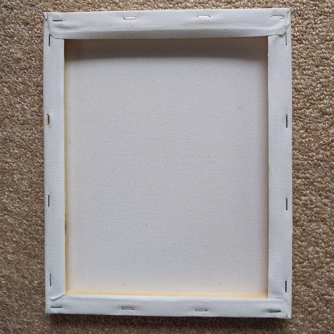 油絵 「夜空に輝く紫陽花」F3号 （匿名配送）